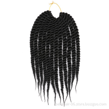 14inch 18inch Thick Senegalese Twist Braids Crochet Hair Prelooped  Braids Synthetic Extension 12Strands/pack
